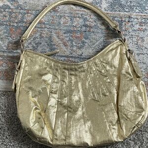 Gold Hobo Bag